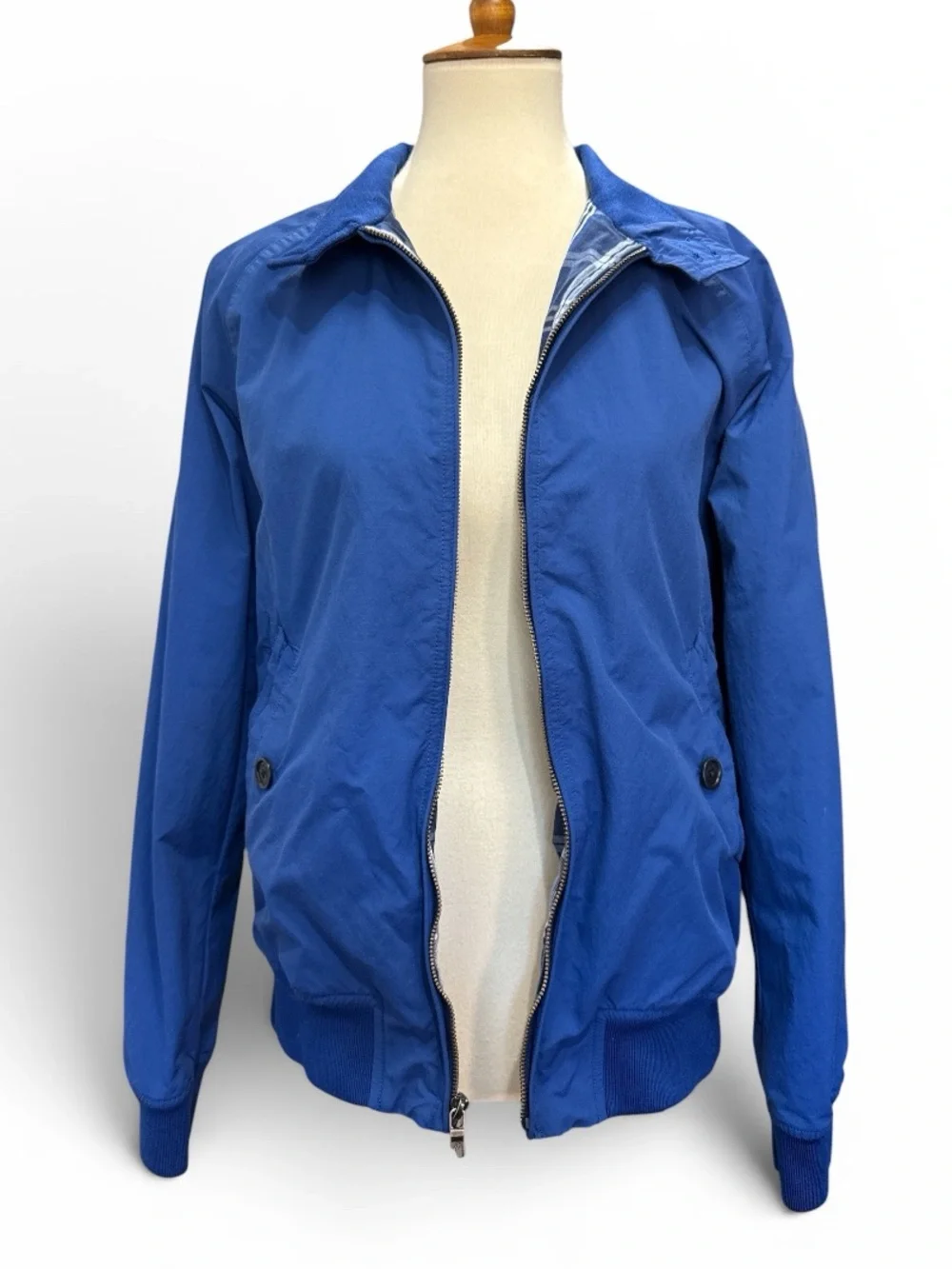 Brook Brother Blue Zip-up Jacket #568